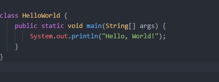 Hello World in JAVA – screenshot 1