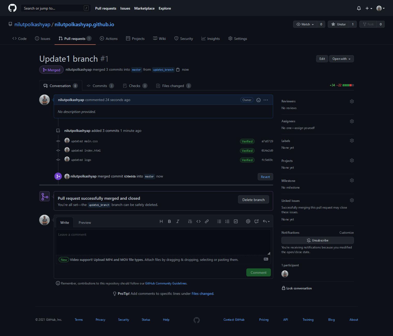 Updating My Personal Portfolio Made With Github Pages Devpost Updating My Personal Portfolio Made With Github Pages Devpost