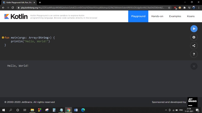 Hello World in Kotlin ( LHD: Build Day 1) – screenshot 1