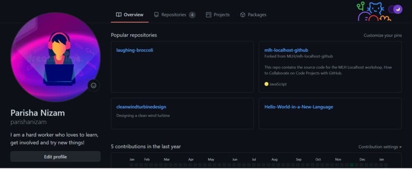 Set Up a Personal GitHub Page – screenshot 1