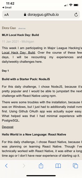 Update existing Github pages site – screenshot 2