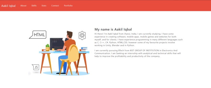 My Portfolio – screenshot 2