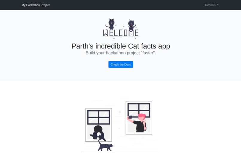 Cat Facts @ Build With Starter Kit – screenshot 1