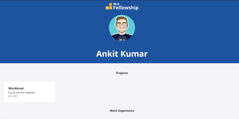 created a new website using github pages – screenshot 1