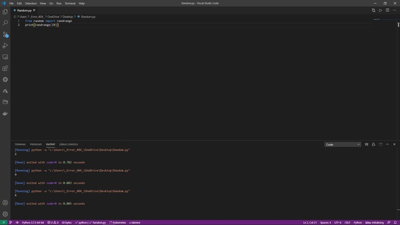 Random_Number_Generator – screenshot 1