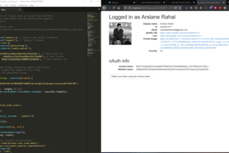 Example of music api usage