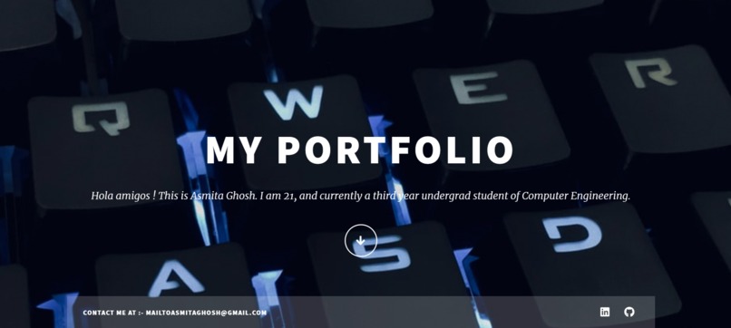 Portfolio Website – screenshot 1