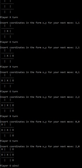 Command Line TicTacToe – screenshot 1