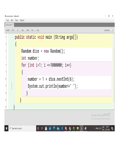 random number generator – screenshot 1