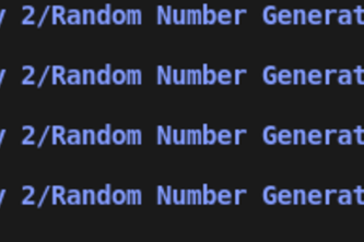 Random Number Generator