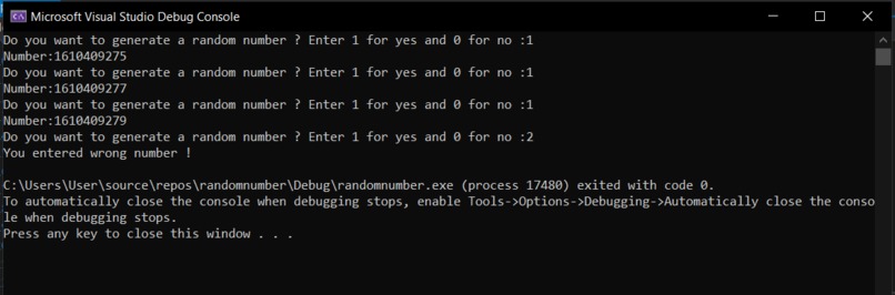 Create a Random Number Generator – screenshot 1