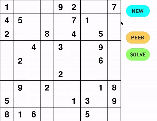 Automatically Solvable Sudoku Game – screenshot 1