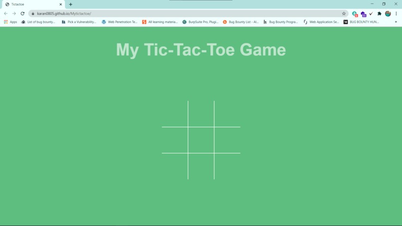 Day-2 Create a Tic-Tac-Toe game – screenshot 1
