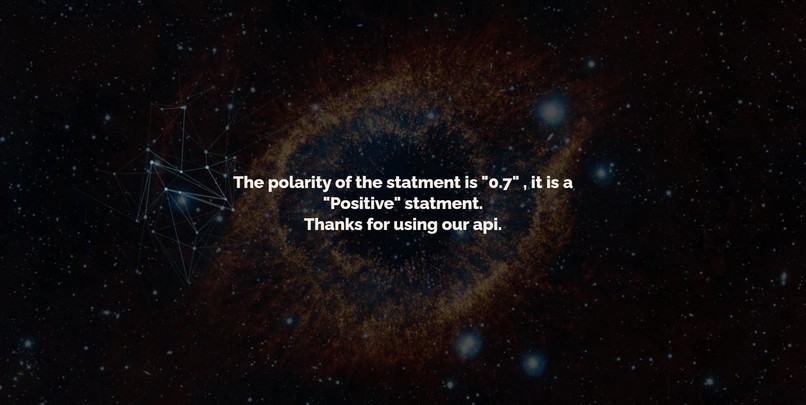 Sentimental analysis – screenshot 2