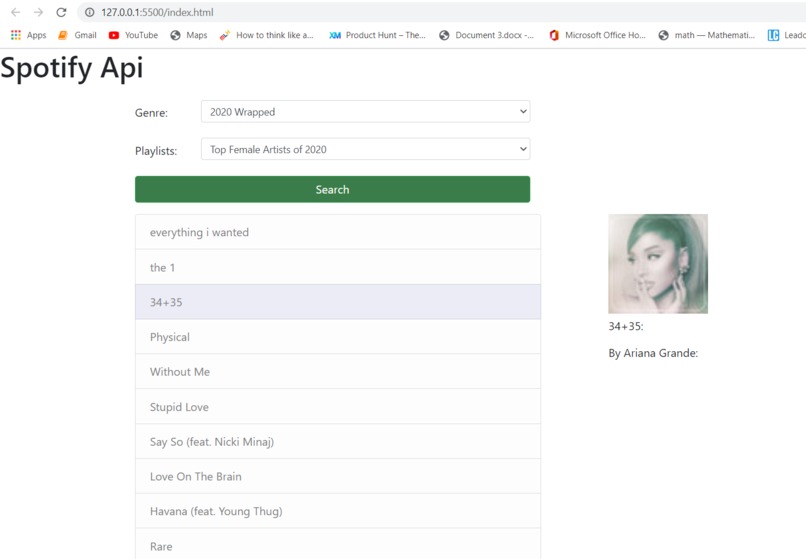 Make A Music API – screenshot 1