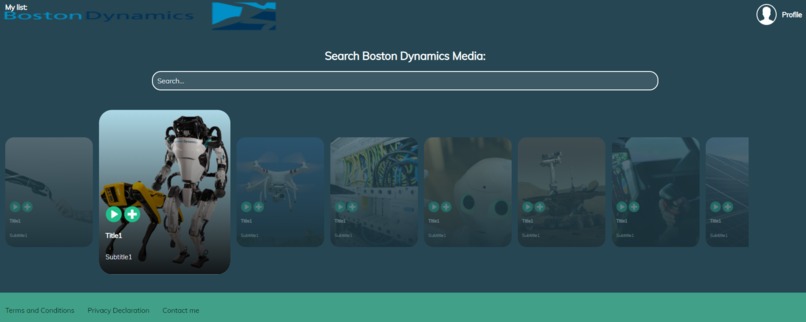 Boston Dynamics Website Clone – screenshot 2
