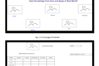 Digital university Wireframe