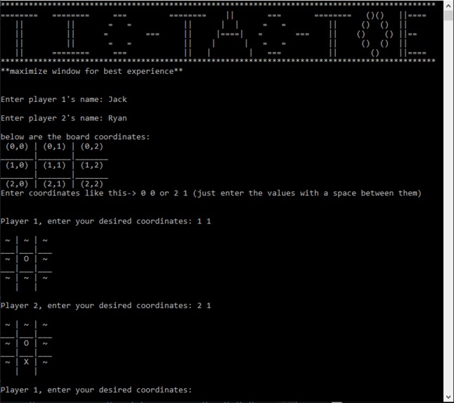 Tic-Tac-Toe game – screenshot 1