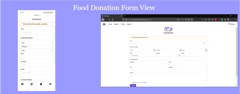 OnlyMeal – screenshot 1