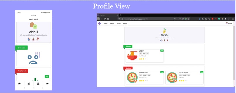 OnlyMeal – screenshot 2