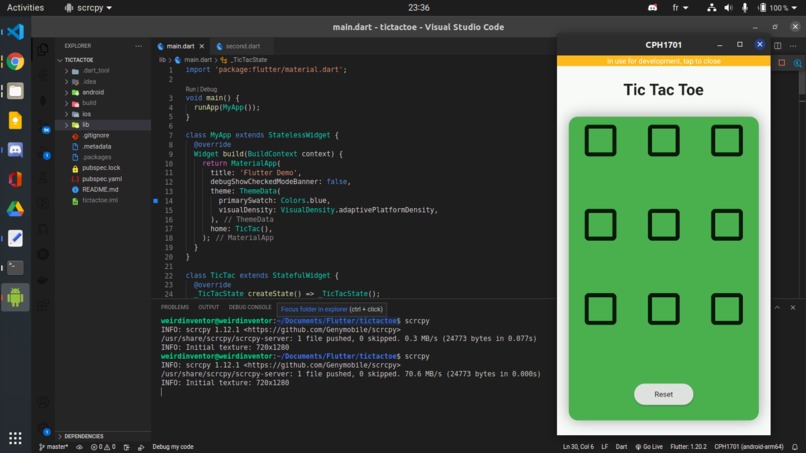 Flutter Tic Tac Toe – screenshot 1