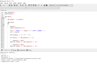 Tic tac toe on c++