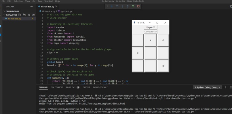 tic-tac-toe-game – screenshot 1