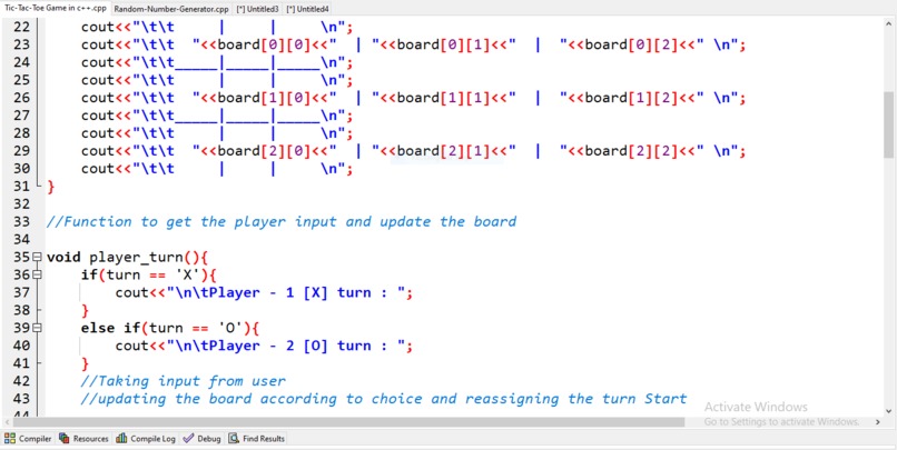 Created a Tic-Tac-Toe game in C++ – screenshot 4