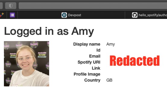 Hello Spotify – screenshot 1