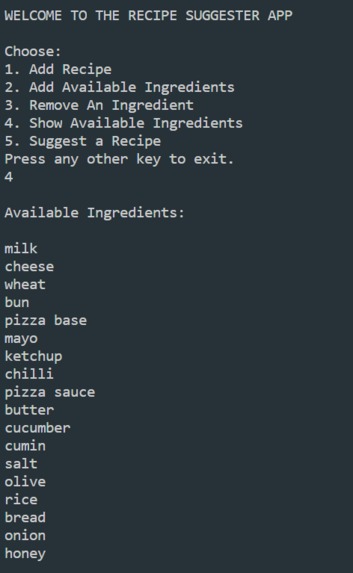 Automatic Food Suggester – screenshot 2