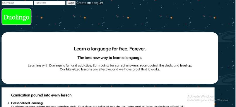 Duolingo Redesign – screenshot 1