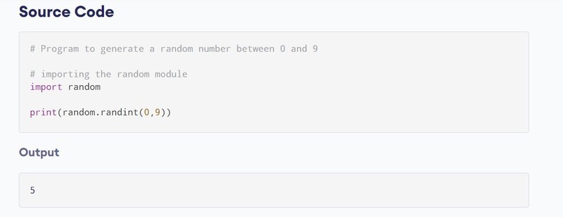 random number generator – screenshot 1