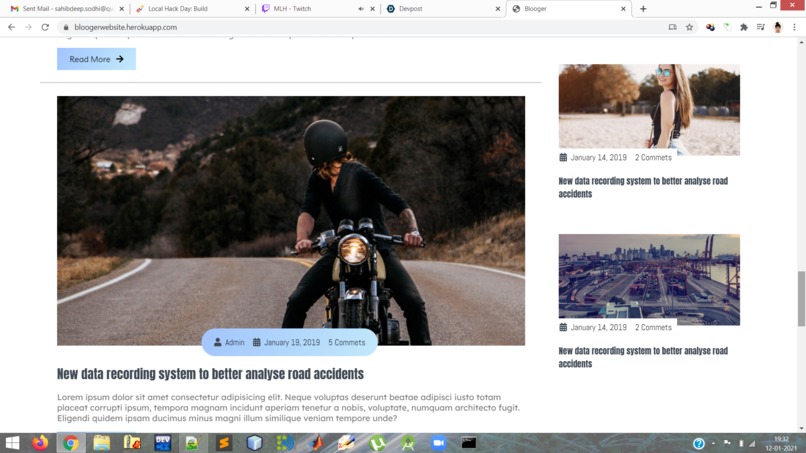 Blooger Website – screenshot 3