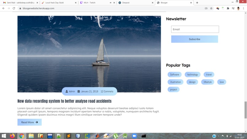 Blooger Website – screenshot 4