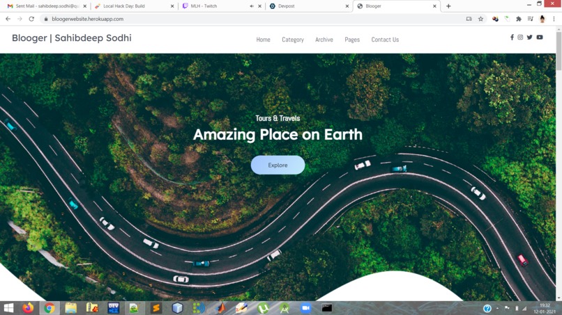 Blooger Website – screenshot 5