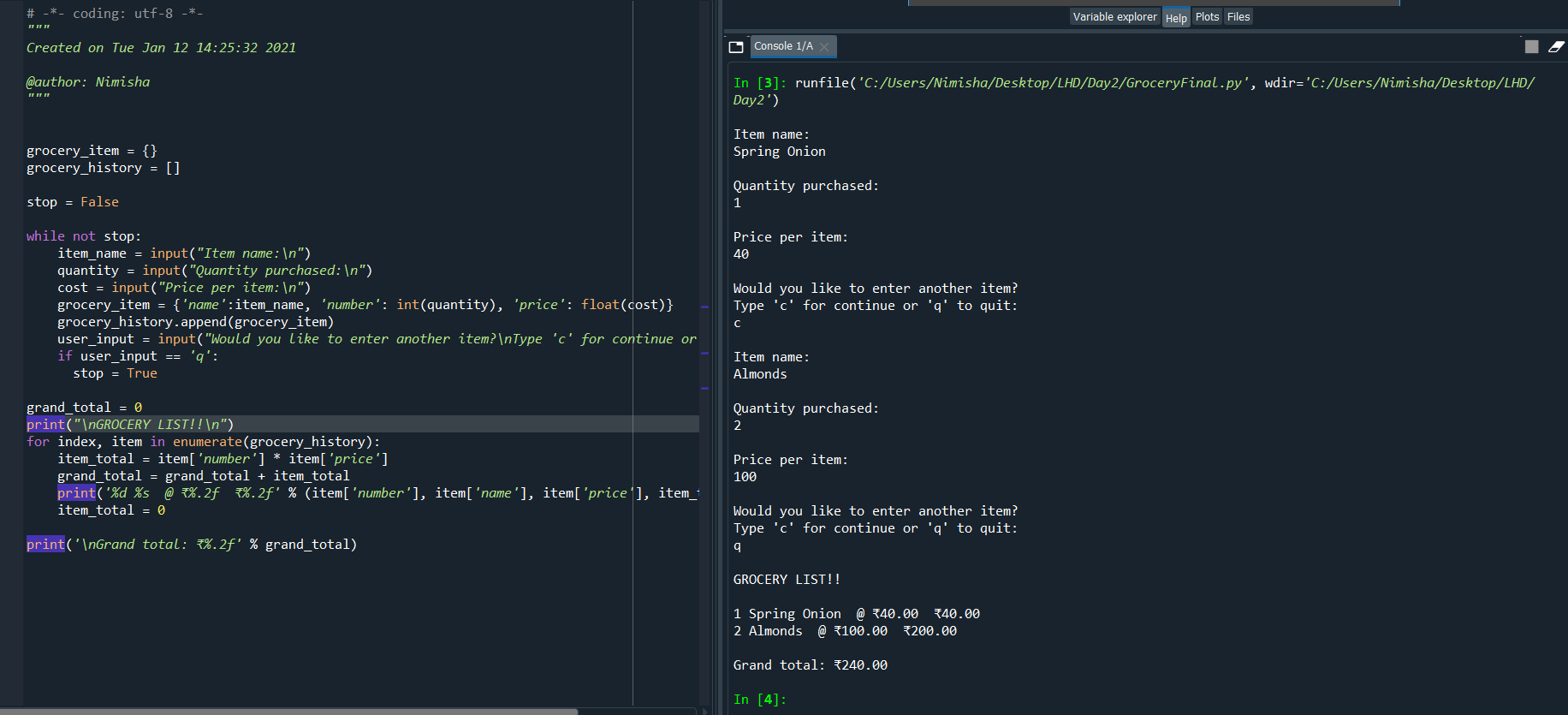 Grocery List Maker | Devpost