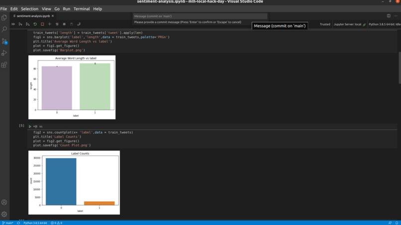 Twitter Sentiment Analysis – screenshot 1