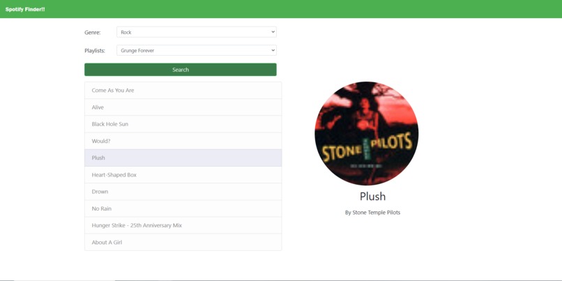 Spotify Finder – screenshot 1