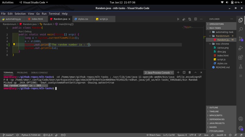 Random number generator – screenshot 1