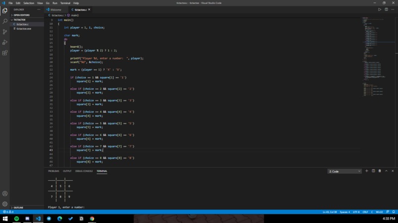 Create a Tic-Tac-Toe game – screenshot 1