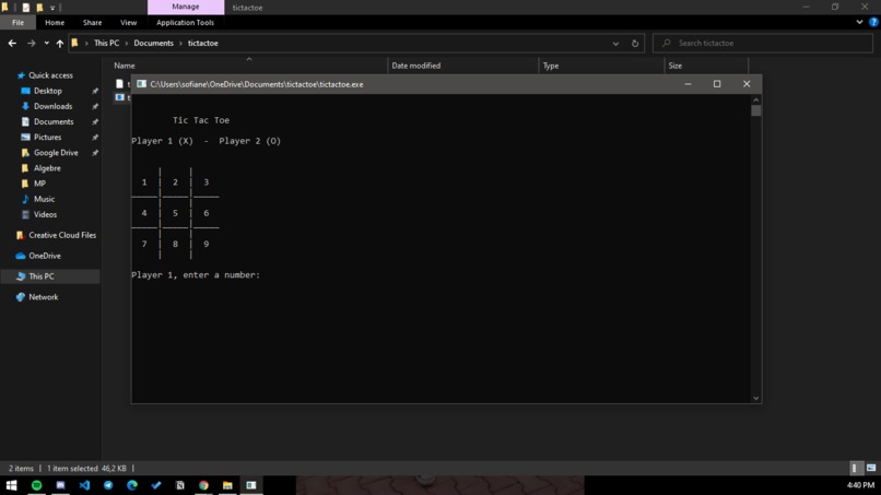 Create a Tic-Tac-Toe game – screenshot 2