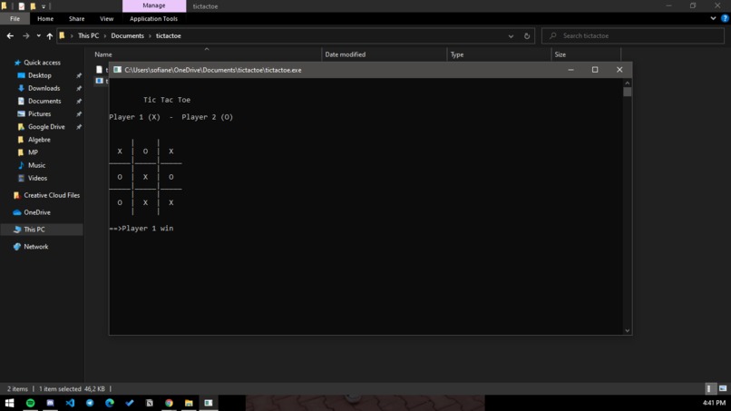 Create a Tic-Tac-Toe game – screenshot 3