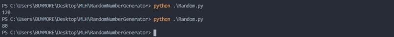 random number generator – screenshot 1