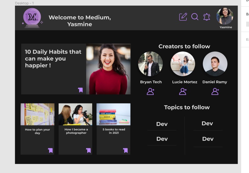 Medium - Redesign your favorite website – screenshot 1