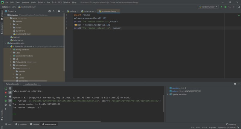 Random number generator – screenshot 1