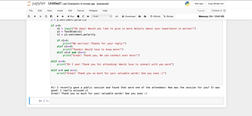 Sentiment Analysis Small Talk – screenshot 1
