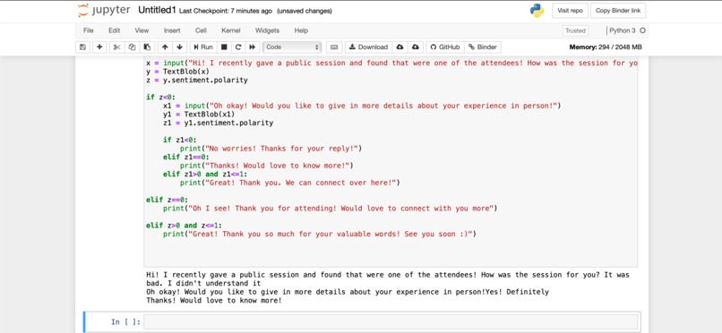 Sentiment Analysis Small Talk – screenshot 3