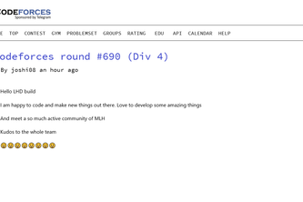Recreate Codeforces website