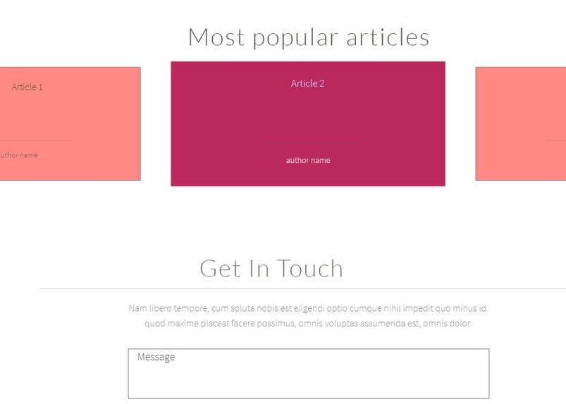 Redesign favourite website – screenshot 2