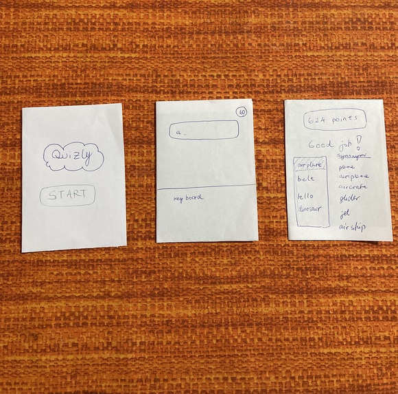 Quizly Wireframe – screenshot 1